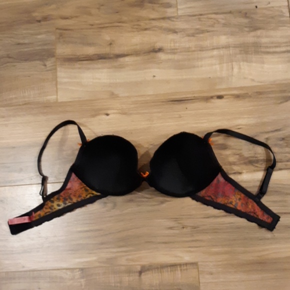 Vintage Betsey Johnson Rainbow Animal Print Bra. - Picture 6 of 8